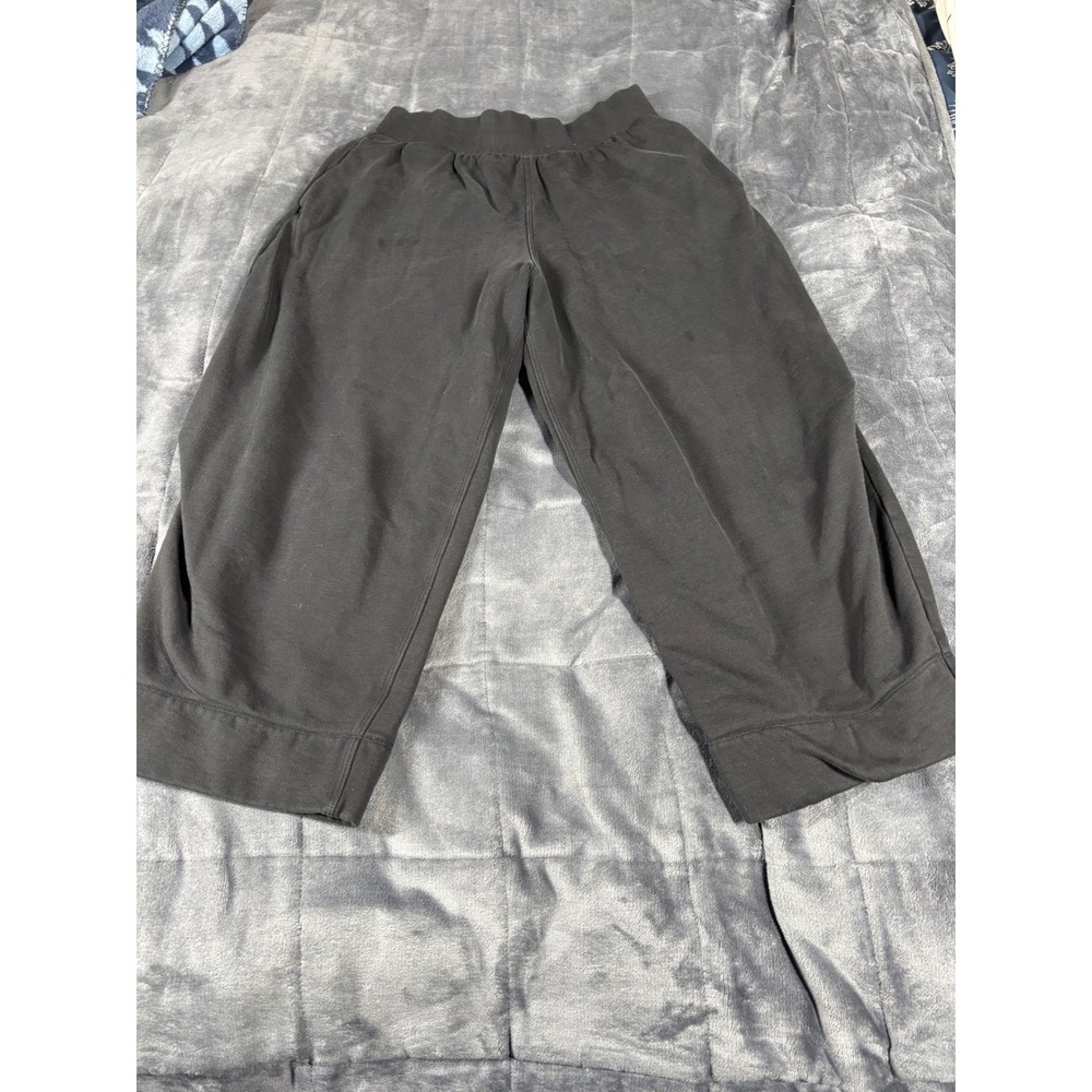 COS Women Black Wide Leg Sweatpants Joggers Lounge Pants Size M‎